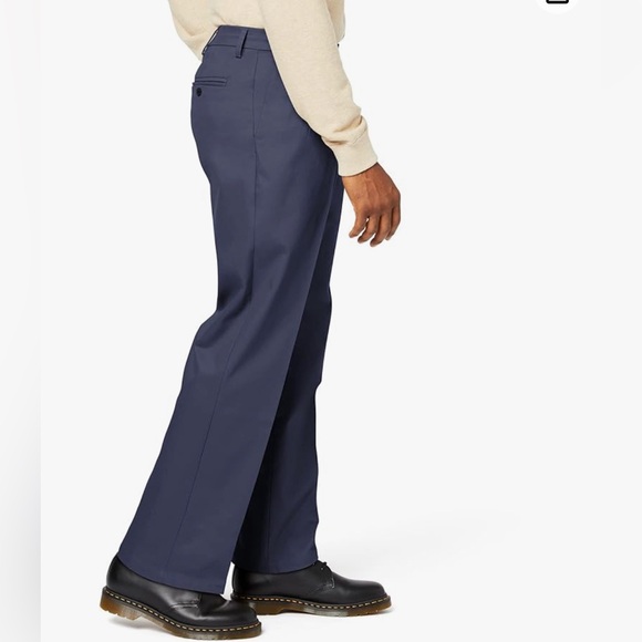 DOCKERS MENS PANTS NAVY D4 RELATED FIT STRAIGHT LEG TROUSERS COTTON NEW 30 X 30 - Picture 8 of 10